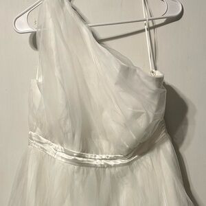 White one shoulder dress